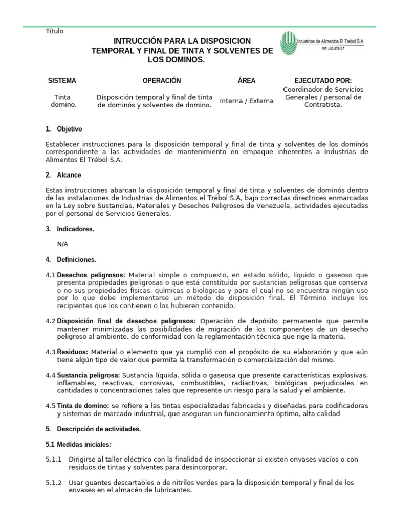 Sso-I-005, Rev.-0, Procedimiento de Emergencia para Derrame de ...