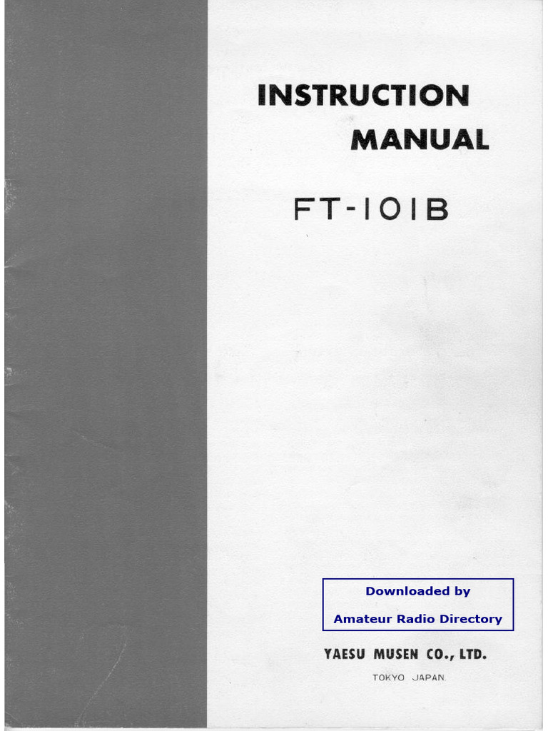 FT-101B_user | PDF