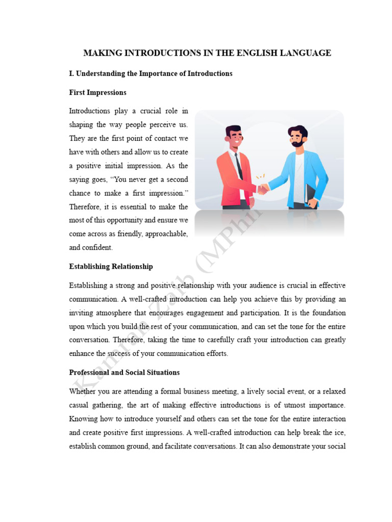Lecture 1 Introduction | PDF | Communication | Body Language
