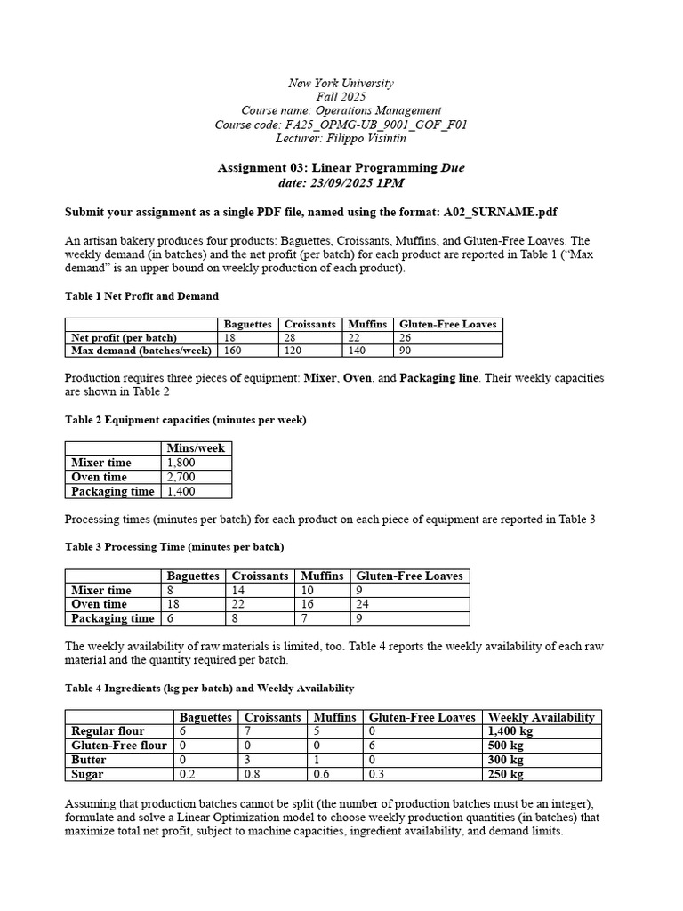 03 Assignment | PDF | Linear Programming | Computer Programming