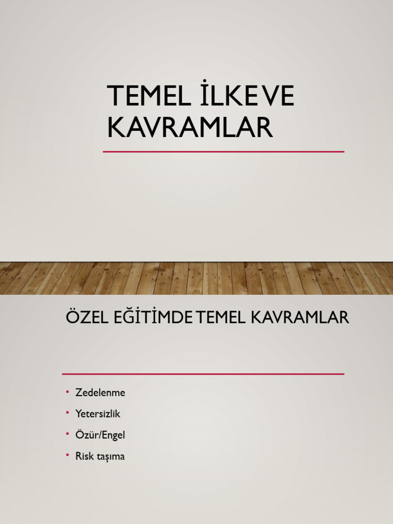 Temel Ilke Ve Kavramlar 1 | PDF