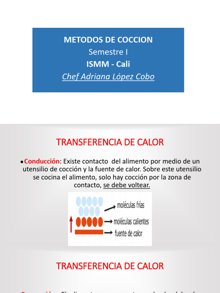 1-2025 - Metodos de Coccion - Alc. | PDF | Cocinando | Hirviendo