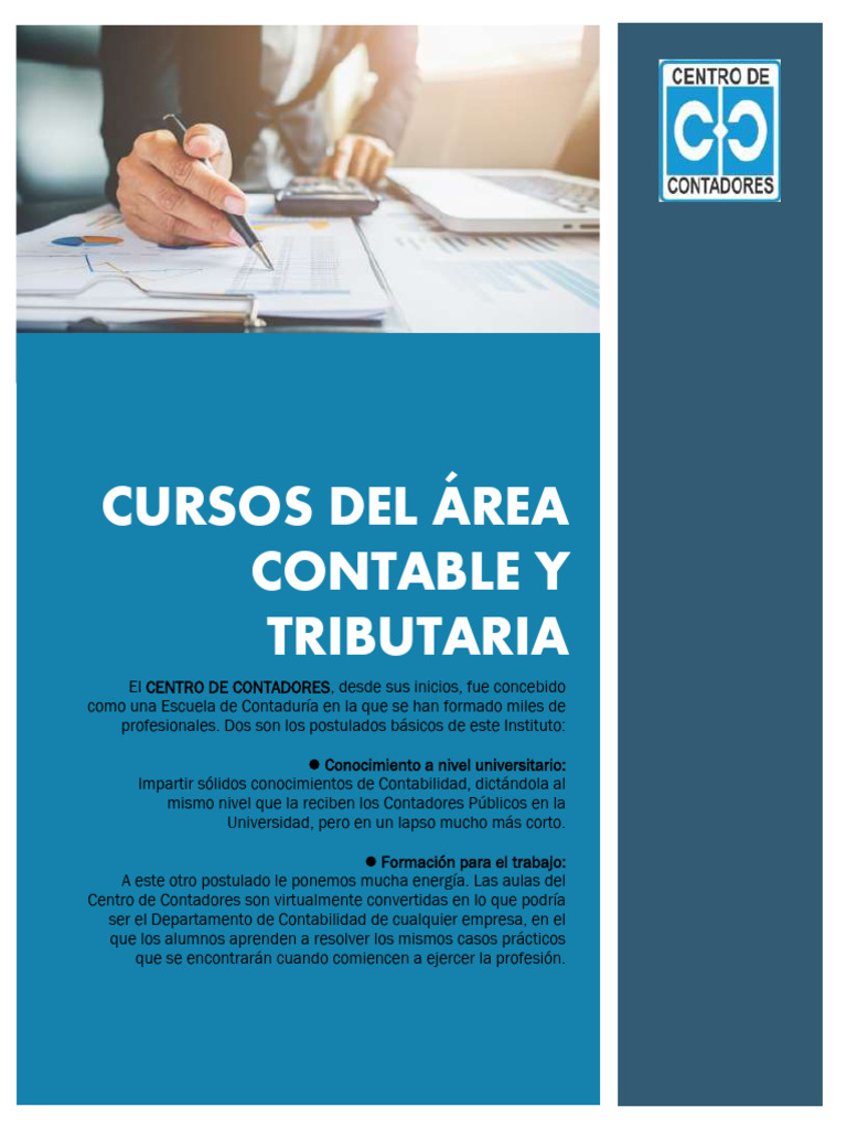 Area Contable y Tributaria | PDF | normas internacionales de ...