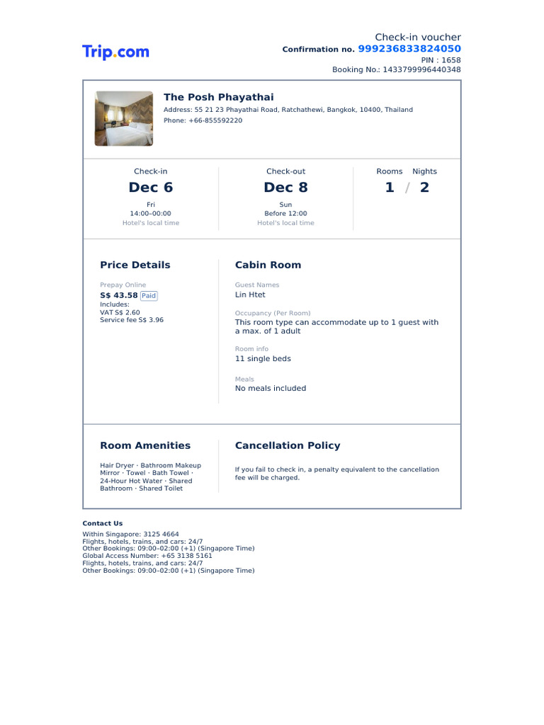 Check-In Vouchergj | PDF