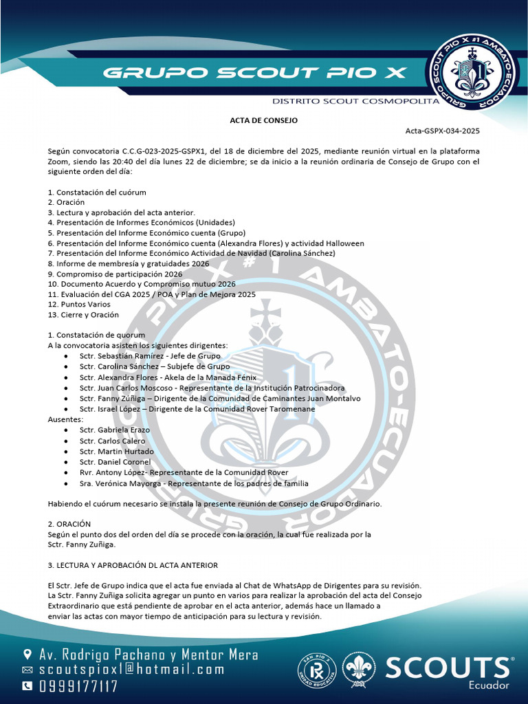 Acta GSPX-34-2025 | PDF