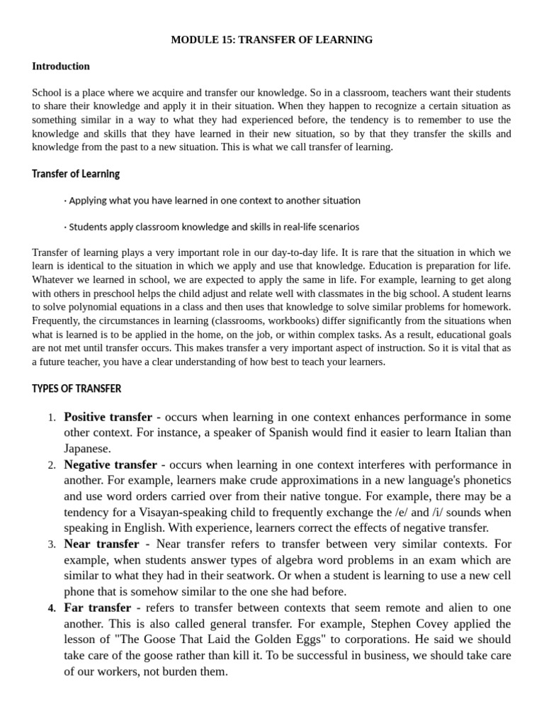 handoutsm15_102114-1 | PDF | Learning | Behavioural Sciences