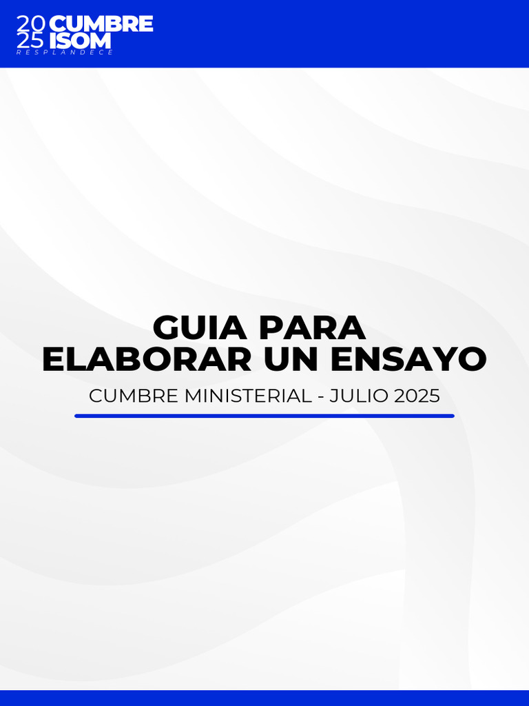 Estructura de Un Ensayo- Cumbre Ministerial Isom 2 251002 145946 | PDF ...