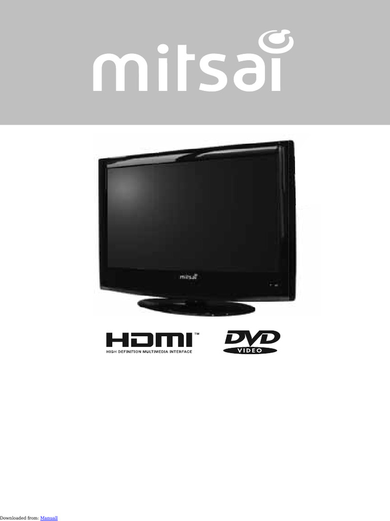 Mitsai 22UCBM09 LCD Television | PDF | Televisão | DVD