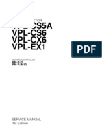 Sony Data Projector Vpl-cs5a Vpl-cs6 Vpl-cx6 Vpl-ex1 Service Manual