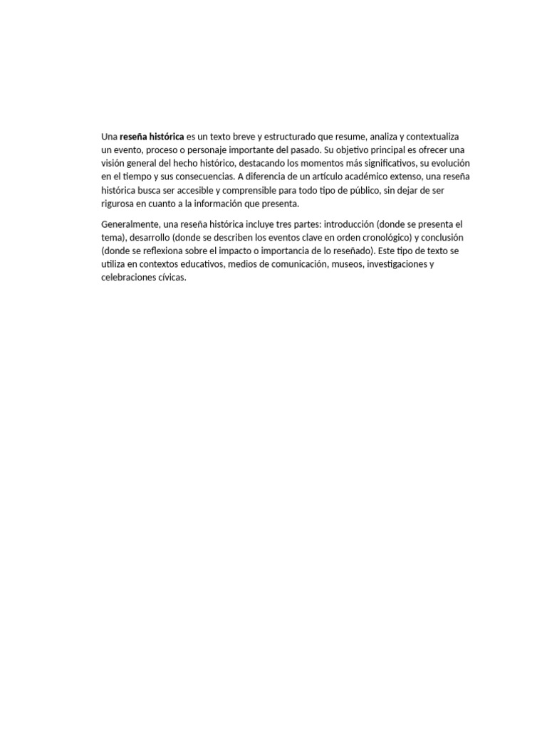 Reseña Historica | PDF