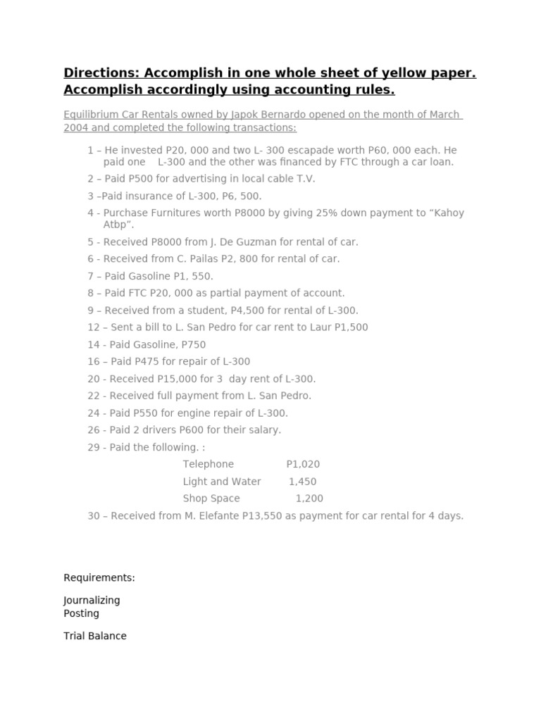 Acctg Activity 13 | PDF