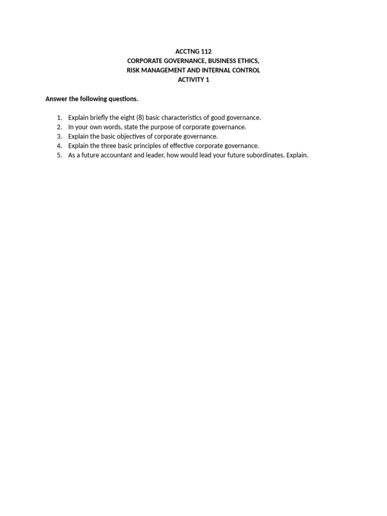 Acctng 112 Activity 2 | PDF