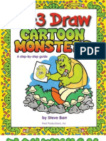 1-2-3 Draw Cartoon Monsters