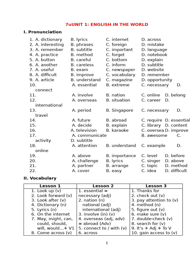 Unit 1 | PDF | Linguistics