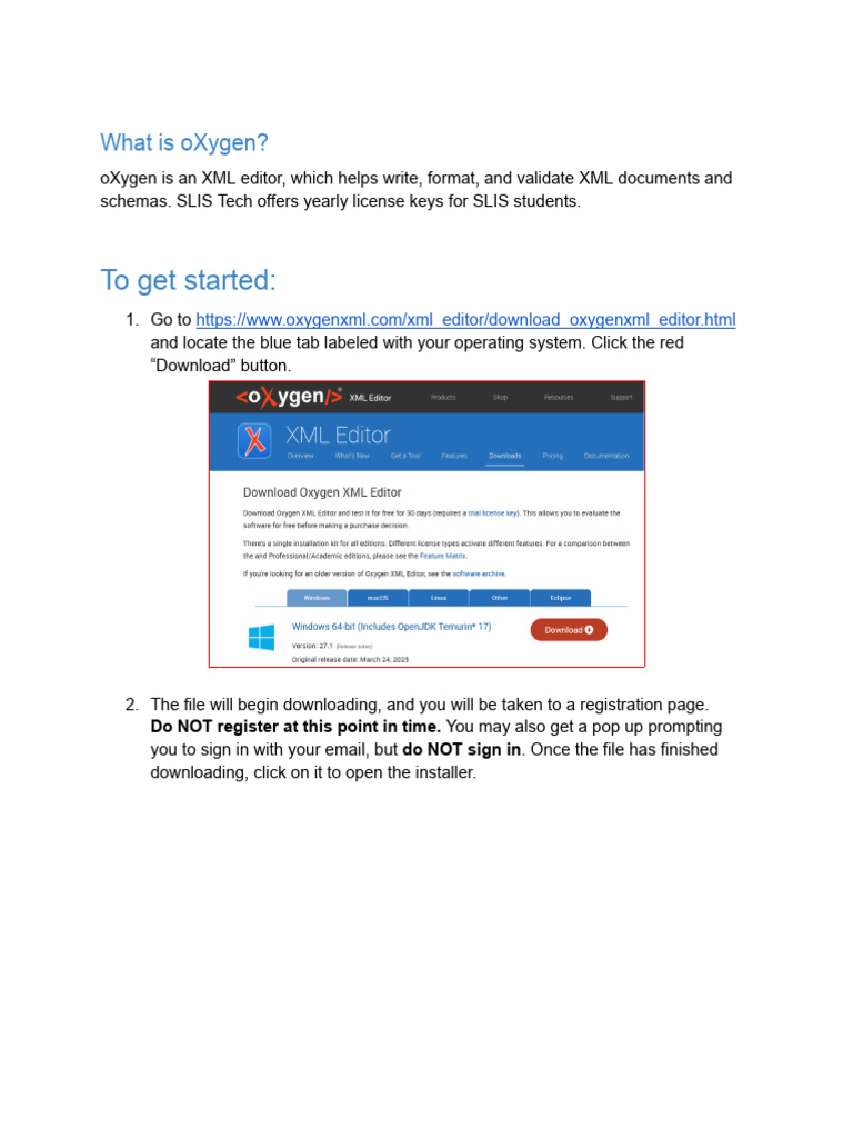 oXygen-XML-Editor-instructions | PDF | Microsoft Windows | Computing ...