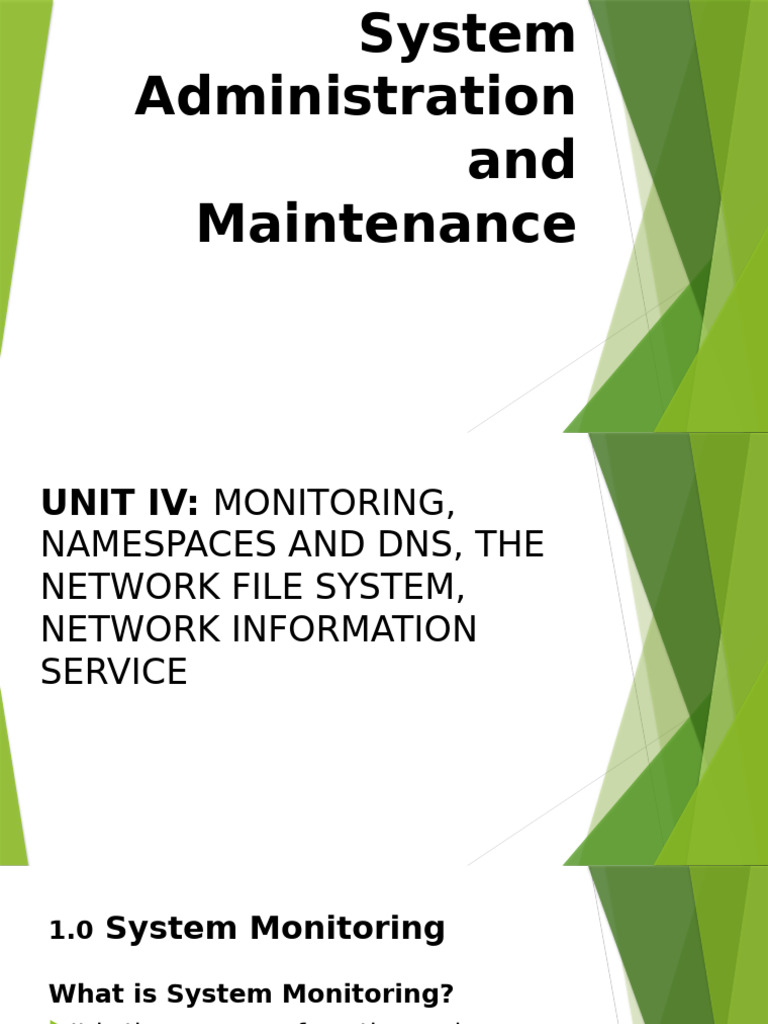 Unit IV-monitoring J Namespaces and DNS | PDF | Domain Name System ...