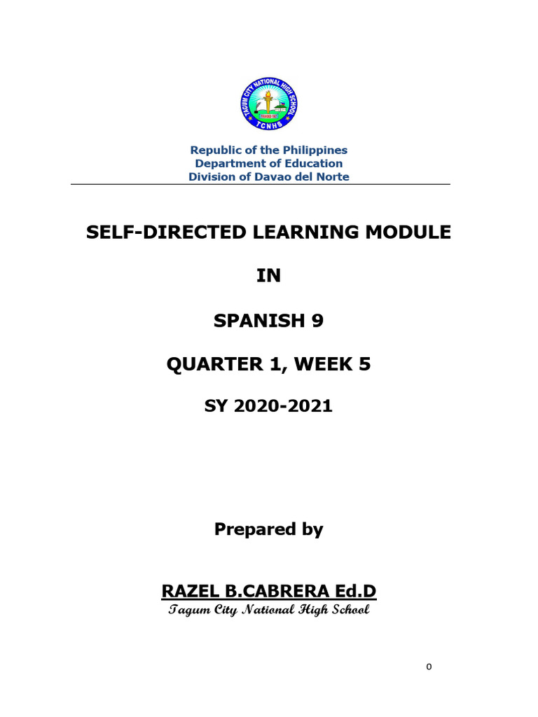 Spanish Module 1 Week 5 | PDF | Fritura | ensalada