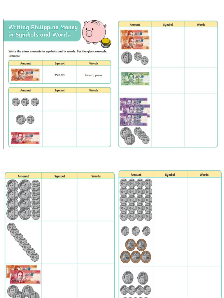 Writing Philippine Money in Symbols and Words | PDF