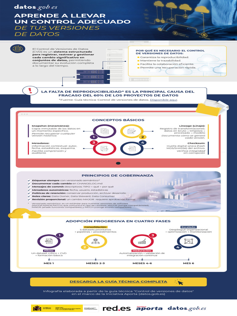 Infografía_ Guía Técnica de Control de Versiones de Datos | PDF ...