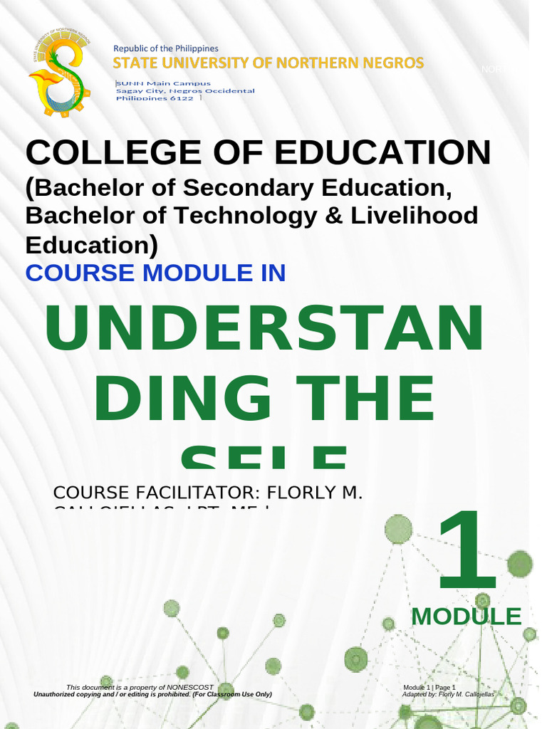 Uts Module 1 Bsed 1ST Sem 2024 2025 | PDF | Learning | Self