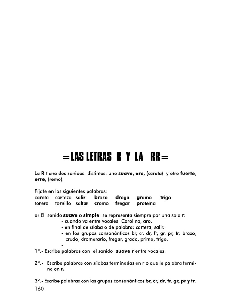 Ortografía Española Método Práctico USO R RR | PDF