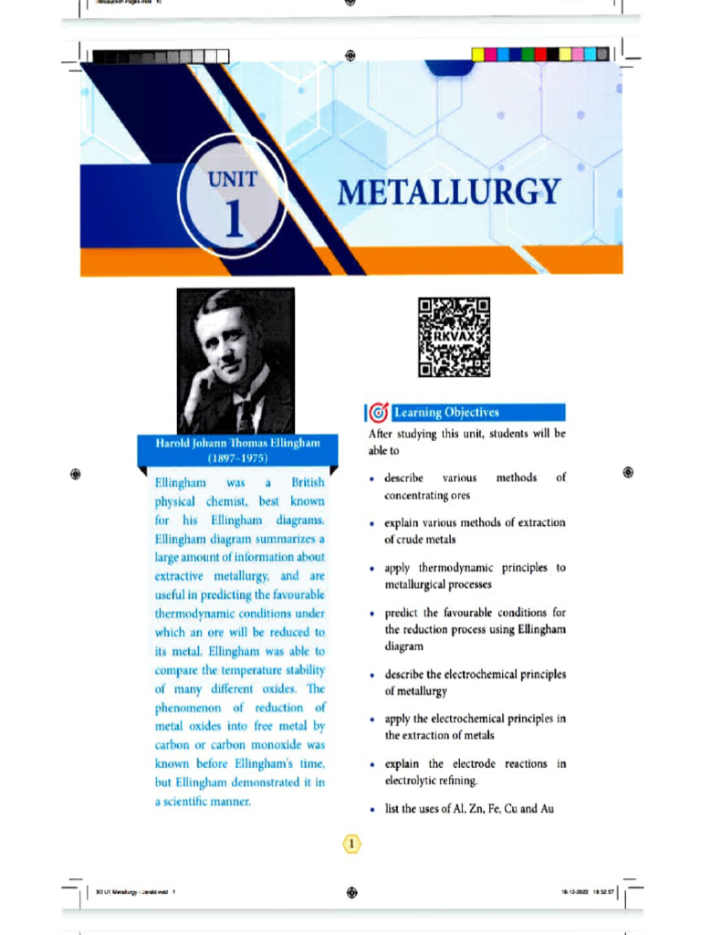 Lesson 1 Metallurgy | PDF | Redox | Electrochemistry