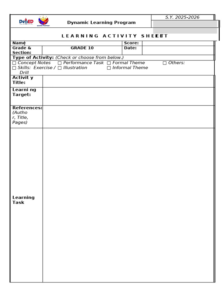 LAS3 Arts g10 q1 | PDF