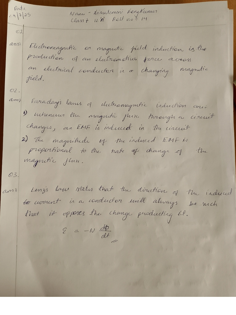Physics Test No.3 | PDF