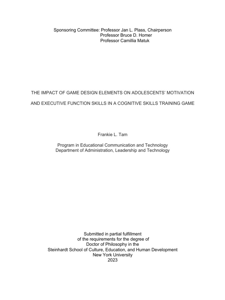 The Impact of Game Design Elem | PDF | Motivational | Motivation