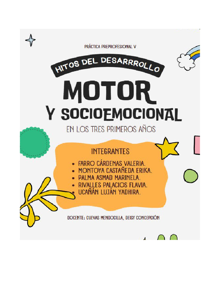 Infografia_ Desarrollo Motor en Los 3 Primeros Años | PDF