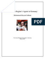 Sobhani Iranian Agent in Germany Report