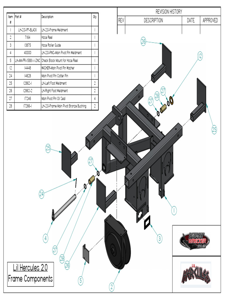 Lh 2.5 Frame Assembly Manual Frame Steel Parts | PDF