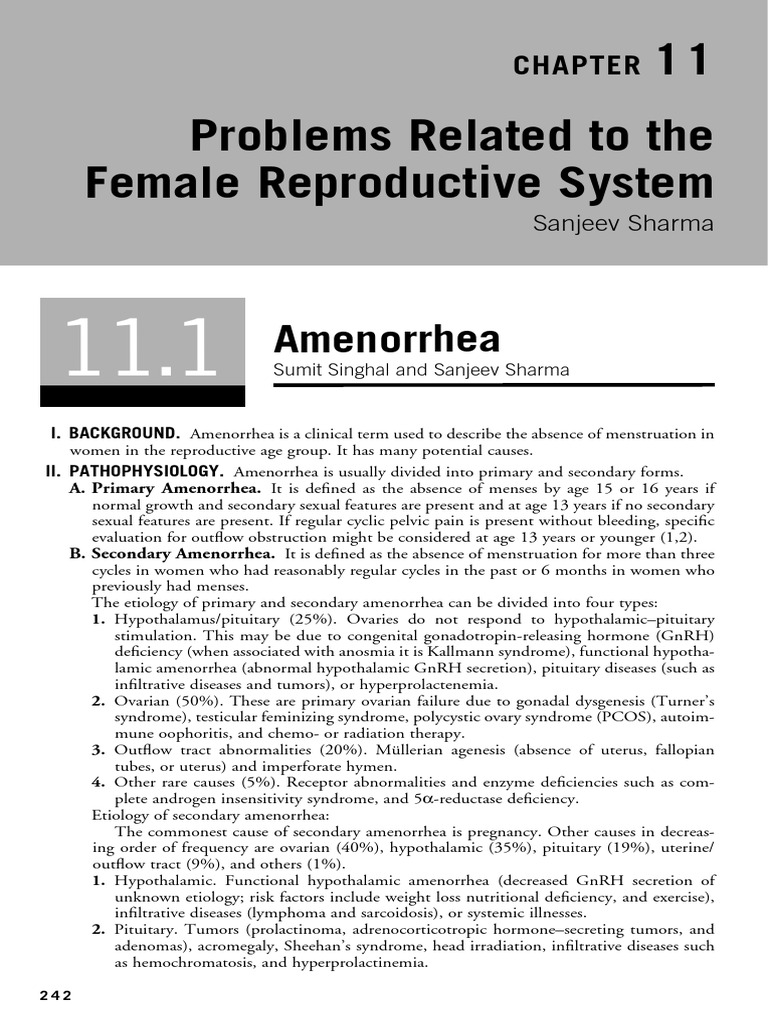 Problems Related To The Female Reproductive System | PDF | Breast ...