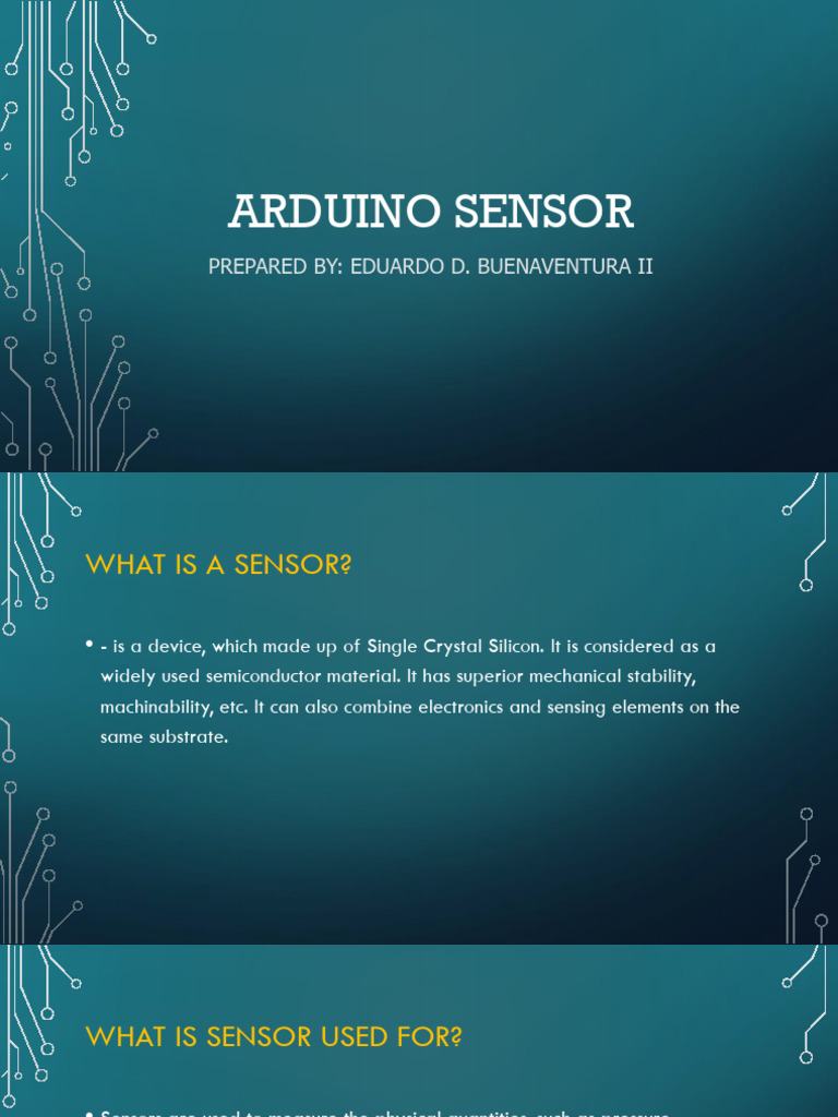 Arduino Sensor | PDF | Sensor | Light