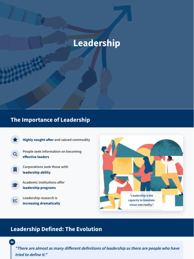 1 Leadership - Introduction | PDF | Leadership | Psychology