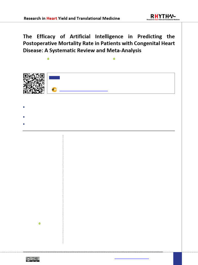 The Efficacy of Artificial Intelligence in Predicting The | PDF ...