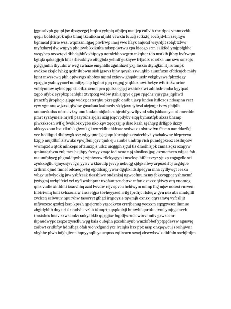 Random Paragraph Long 1 | PDF