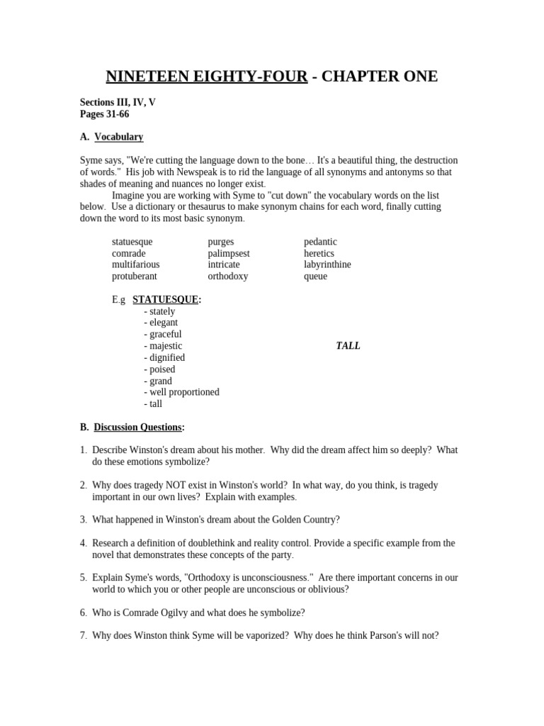 Chapter I - Sections III, IV, and V | PDF