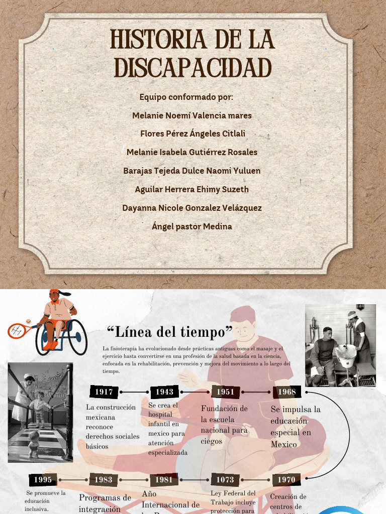 Historia de La Discapacidad | PDF | Invalidez | Inclusión (Educación)