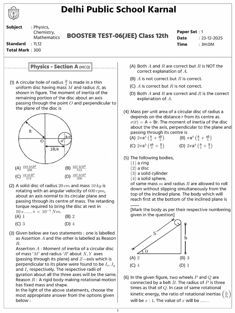 BT-6 (JEE) Solution | PDF