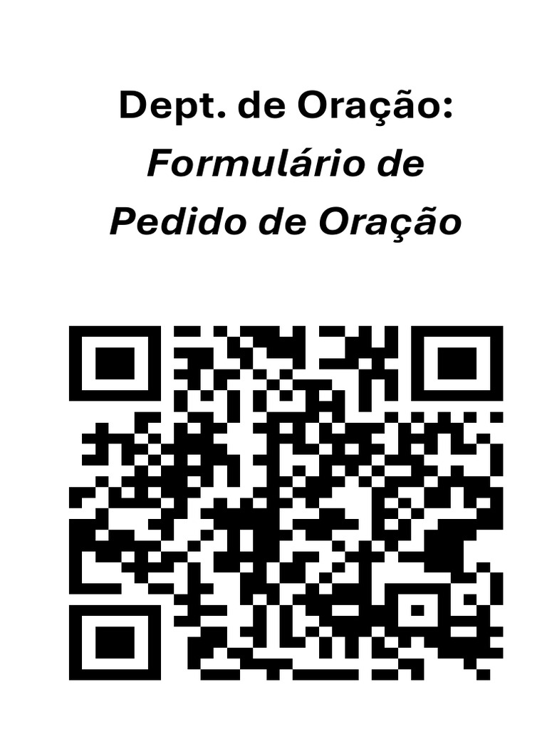 Formulário de Oração | PDF