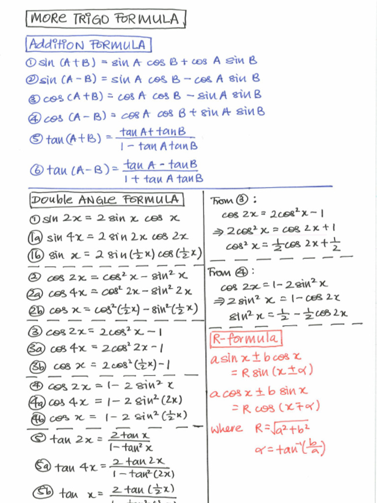More Trigo Formula | PDF