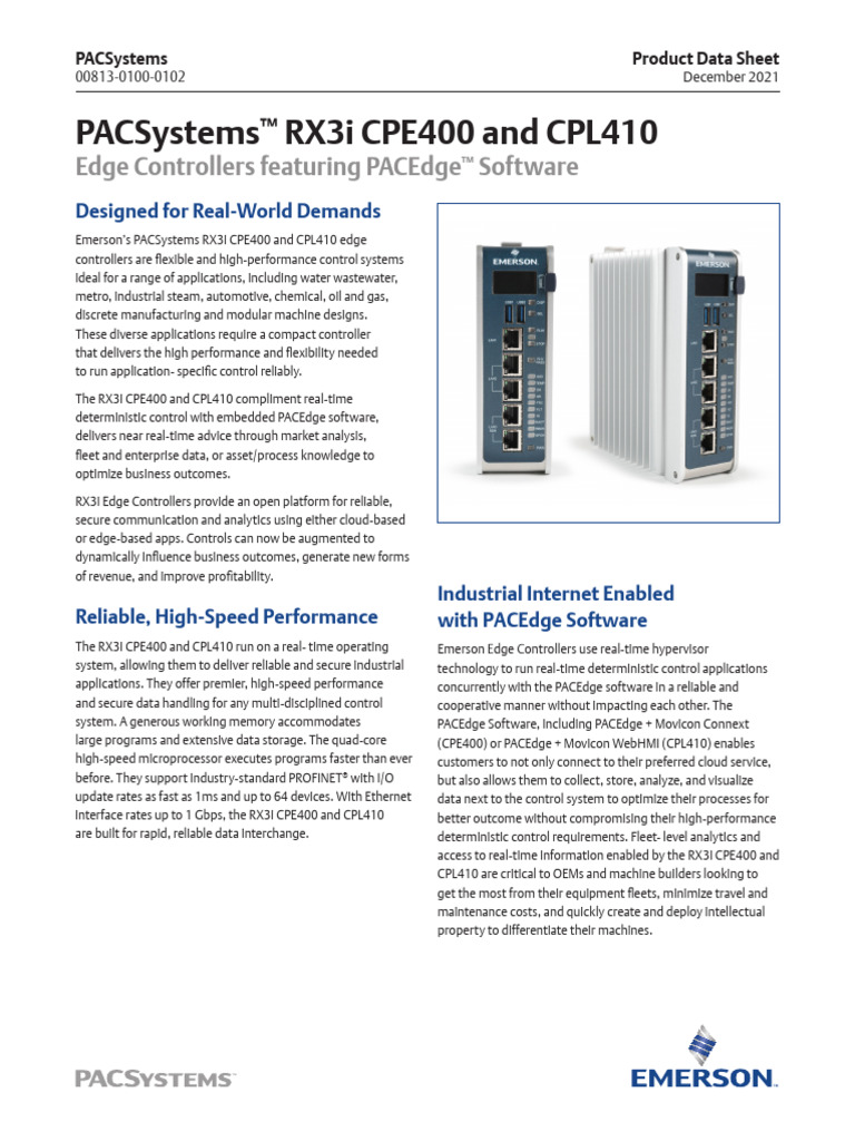 PACSystems™ RX3i CPE400 and CPL410 | PDF | Computer Security | Security