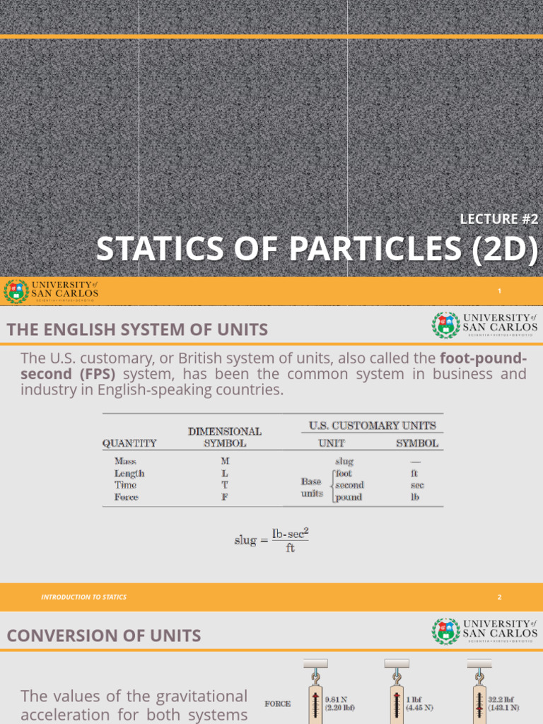 CES 2104 Lecture Notes 2 - Statics of Particles (2D) | PDF | Euclidean ...