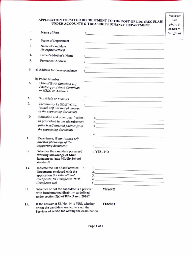 Pages 214 Application Form | PDF