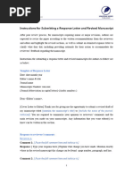 Point-by-Point Response to Reviewers | PDF | Career & Growth