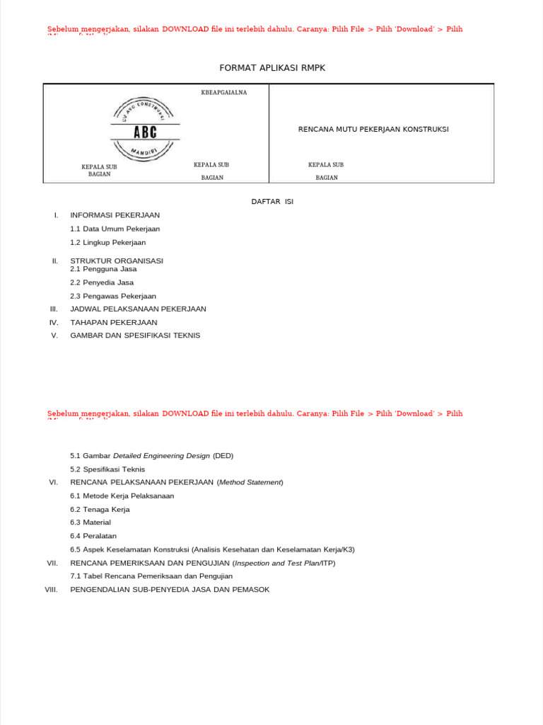 PDF TPD Format Dokumen RMPK | PDF