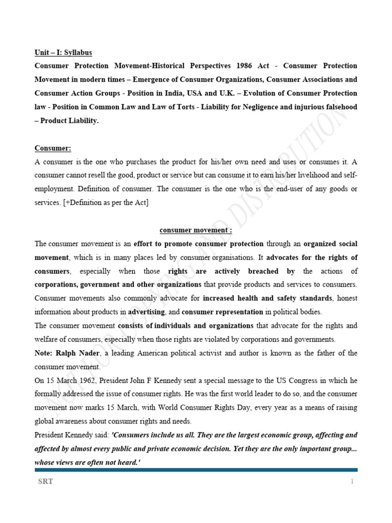 CP Unit 1 Student Final | PDF | Tort | Negligence