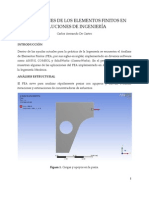 Aplicaciones de Los Elementos Finitos en Soluciones de Ingeniería