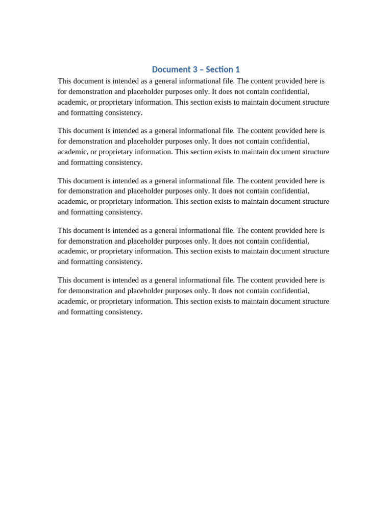Dummy Document 3 | PDF | Sources | Written Communication